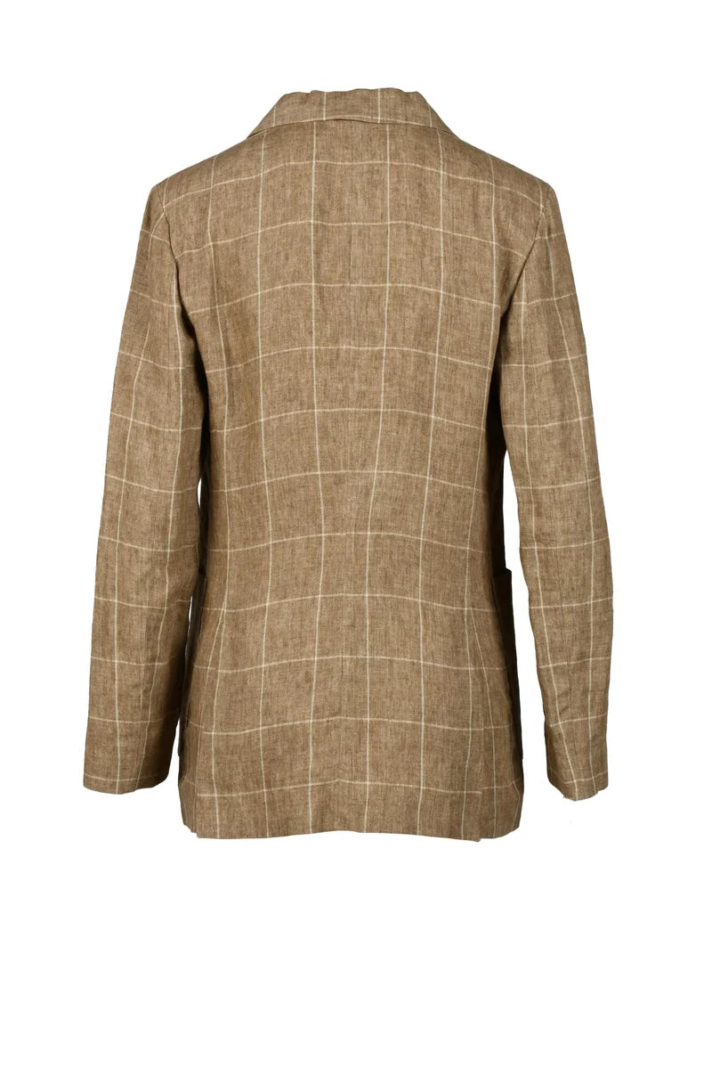 Linen Blazer - Brown