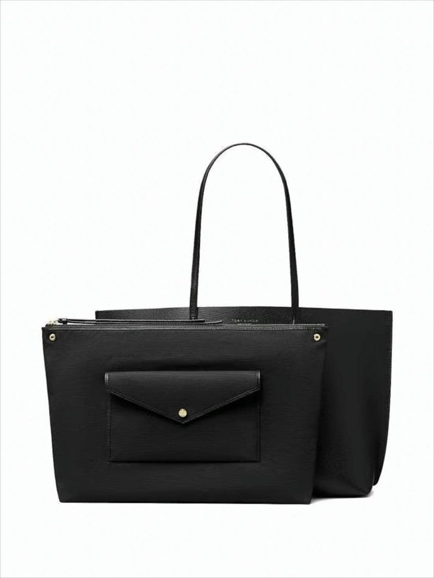 Structured Cowhide Leather Shoulder Bag with Gold-tone Accents