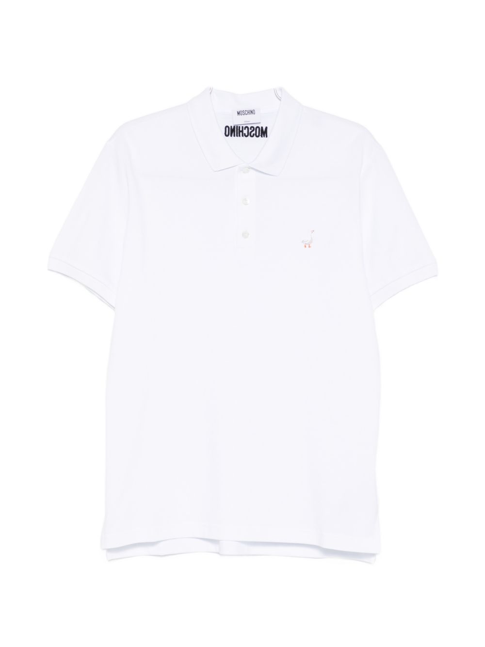 Minimalist White Polo Shirt with Silk