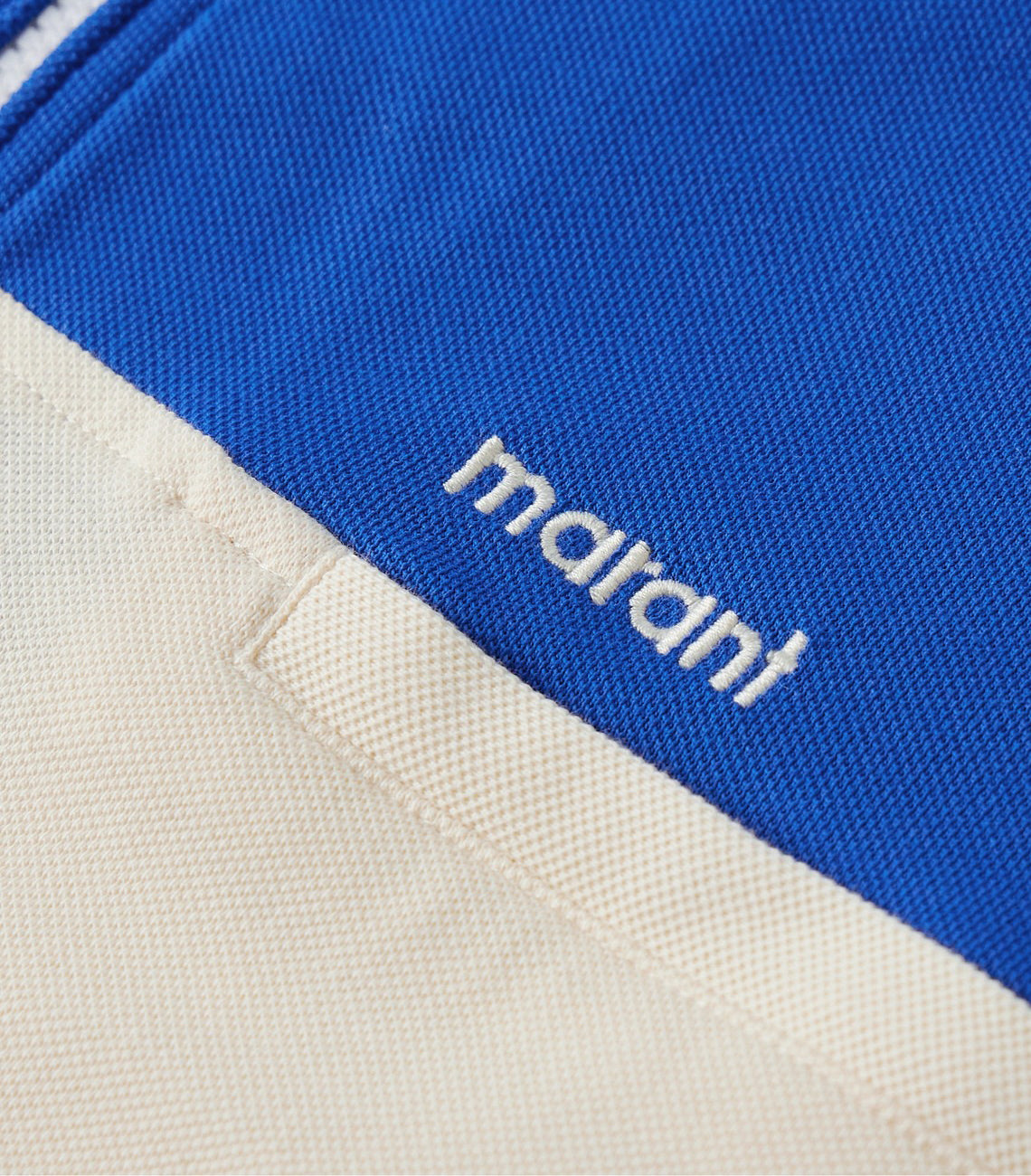 Color-Block Long-Sleeve Polo Shirt with Zip-Up Collar