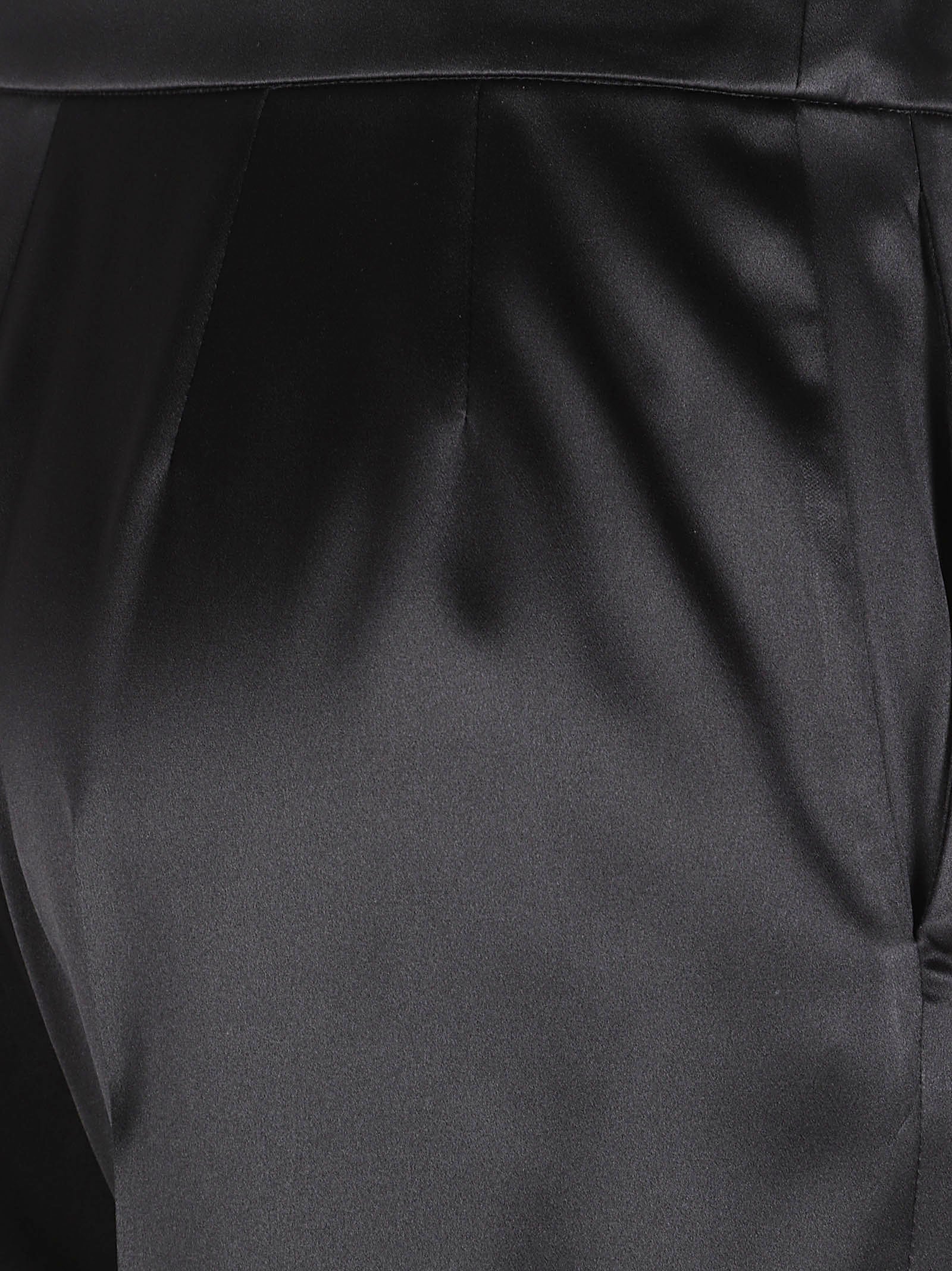 Tailored Flared Trousers with Satin Finish