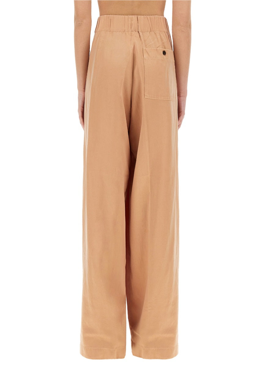 Flowing High-Waisted Wide-Leg Pants With Aesthetic