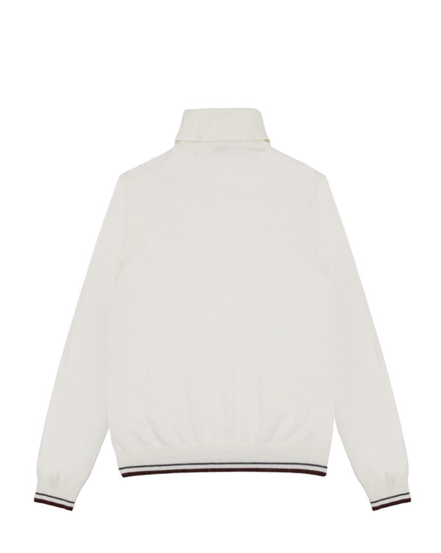 Soft Yarn-Dyed Wool And Cashmere Blend Sweater