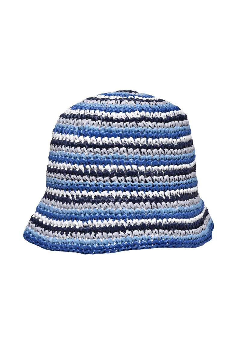 Raffia Hat - Turquoise