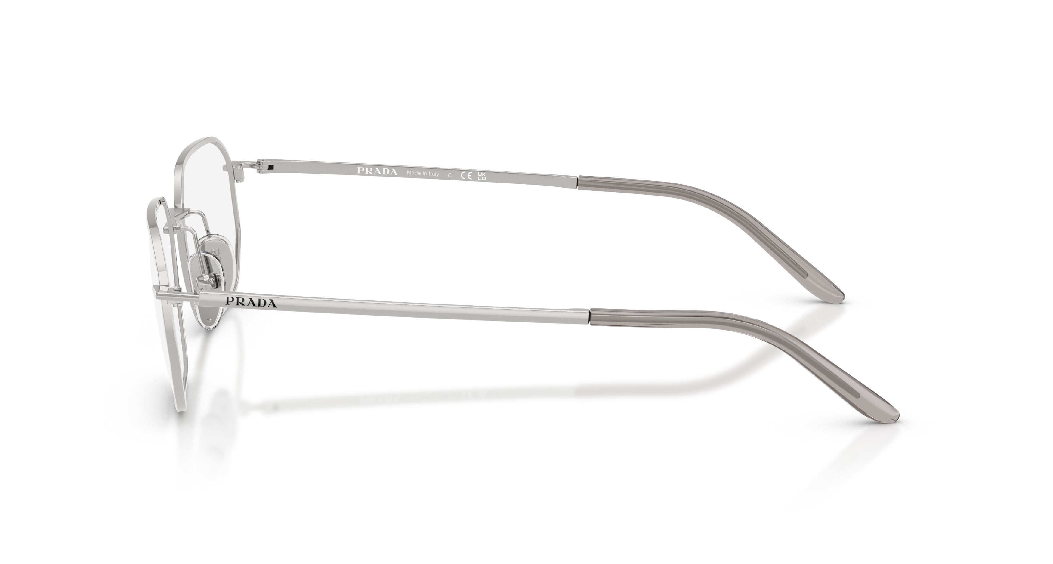 0pr D51v Geometric Metal Frame Eyeglasses
