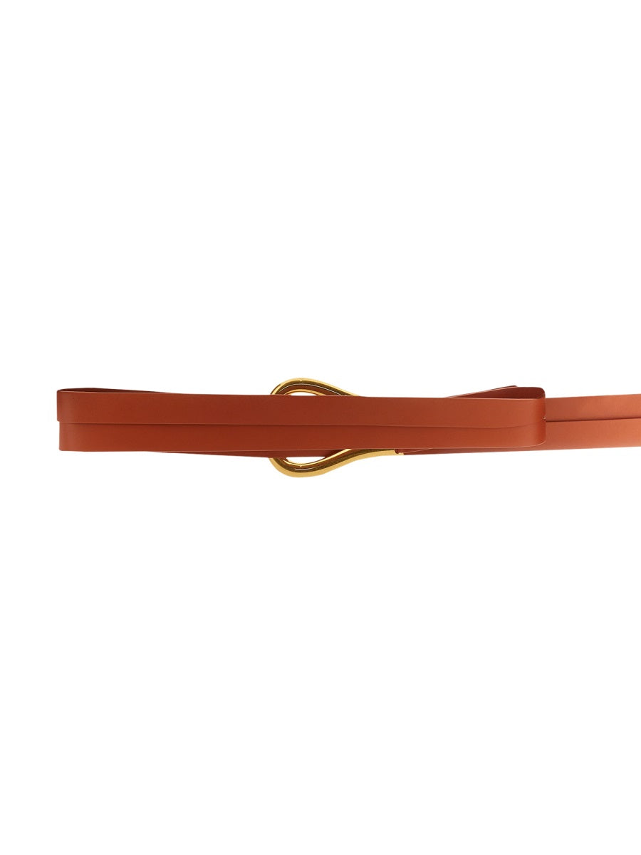 Double Belt with Smooth Texture and Minimalist Design