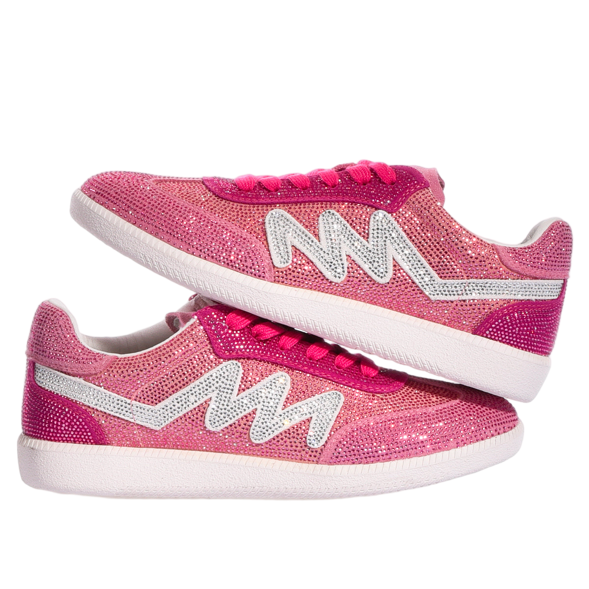 Handmade Imperial Pink Gradient Sneakers