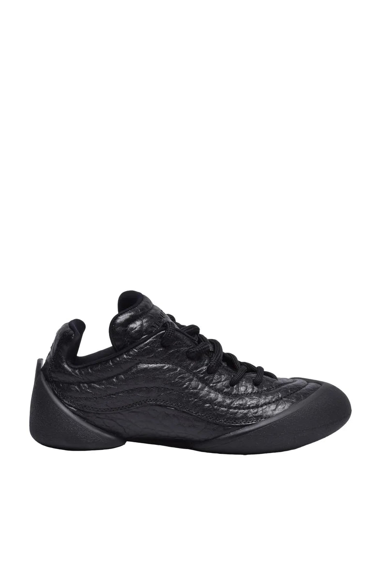 Leather Sneakers - Black