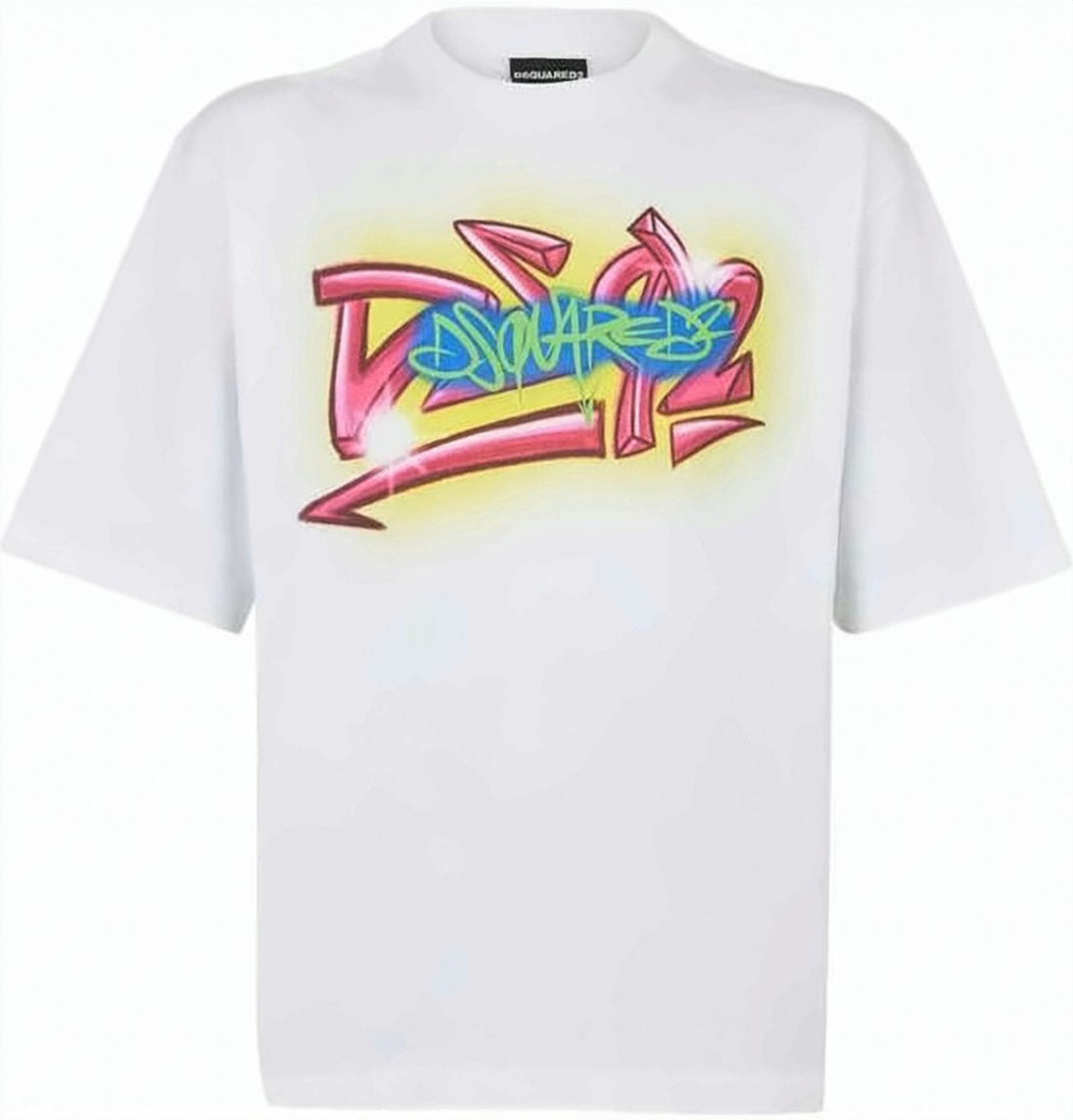 Short-Sleeve Printed T-Shirt With Graffiti-Style Graphic
