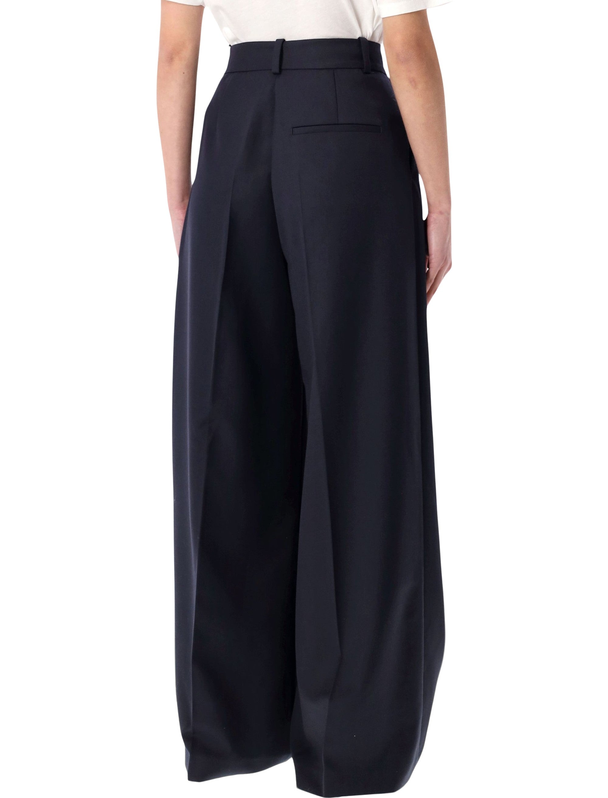 Lou Wool Blend Wide Trousers