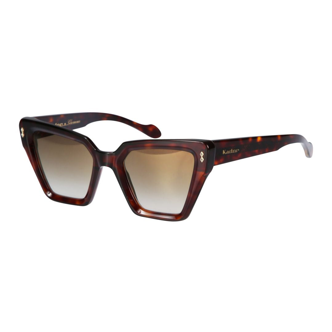 Vanessa Glamour Oversized Cat-Eye Sunglasses with Tortoiseshell Frame