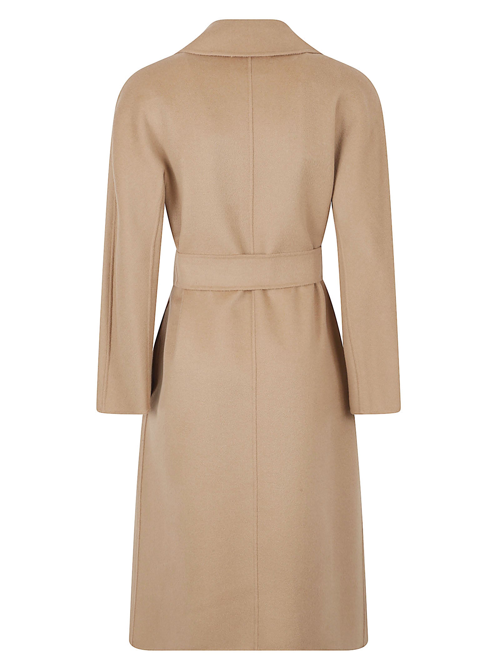 Long Wrap Coat With Matching Belt