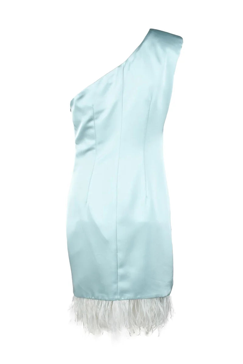 Polyester Dress - Aqua Green