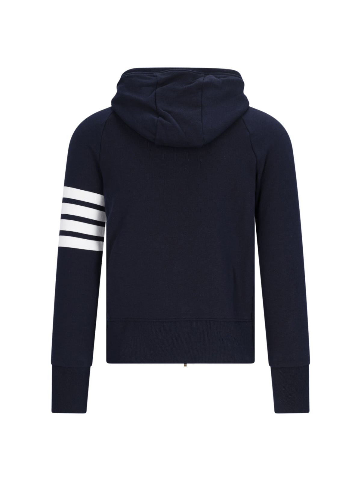 "4-Bar" Zip-Up Sweatshirt, In Blue Cotton