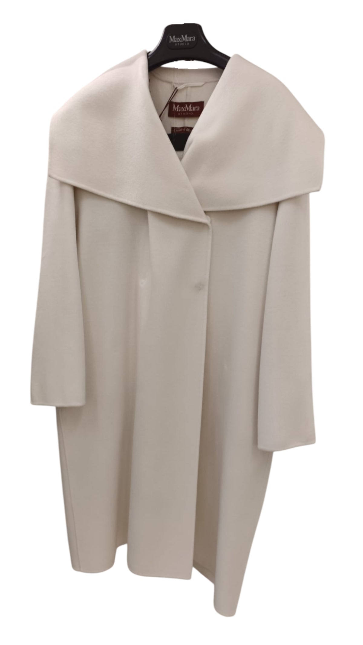 White Nichel Classic Wool Coat