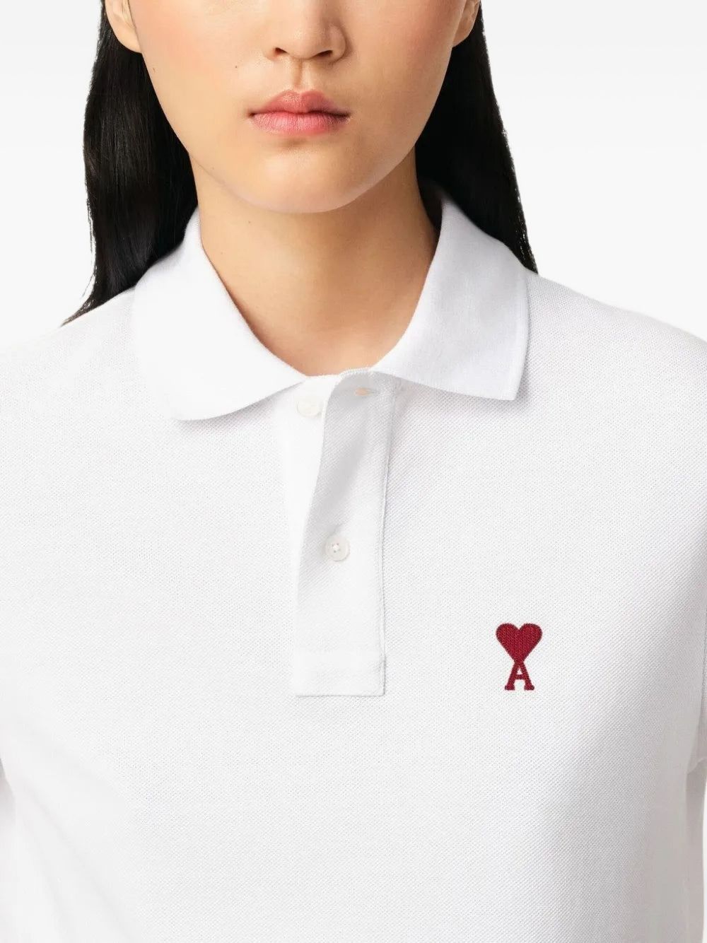 Chalk White Organic Cotton Piqué Polo