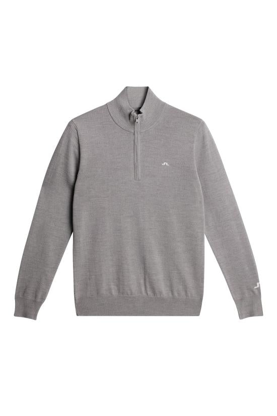 Half-Zip Knit Pullover in Fine Merino Wool