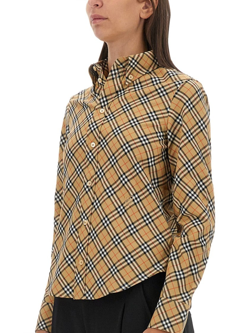 Slim-Fit Cotton Check Shirt