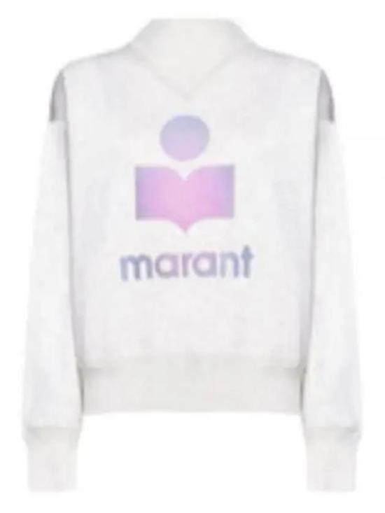 Cropped Long-Sleeved Sweatshirt with Gradient Logo