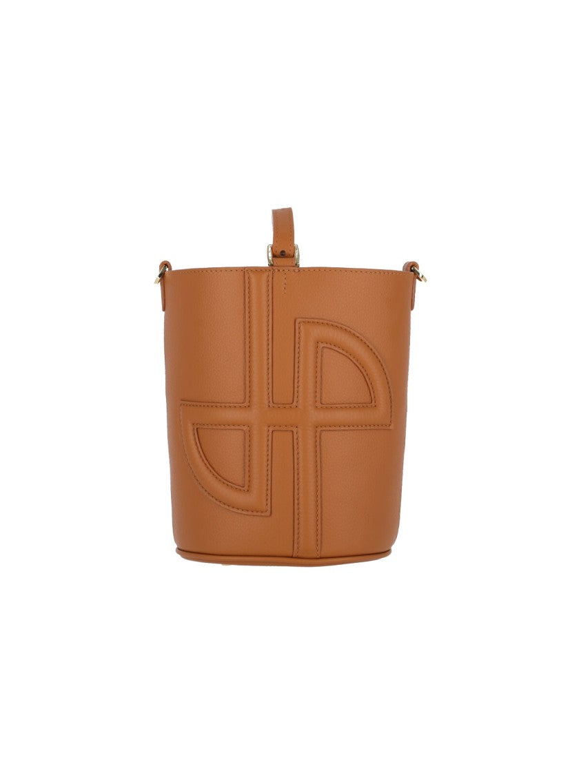 "Jp" Small Bucket Bag – Brown