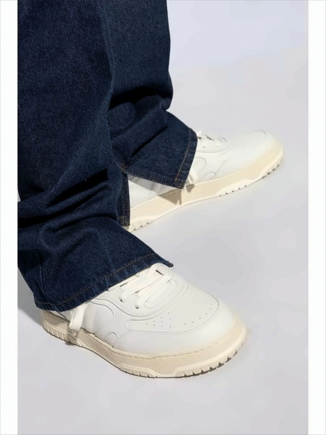 Low-Top Sneakers with Striped Fabric Detail