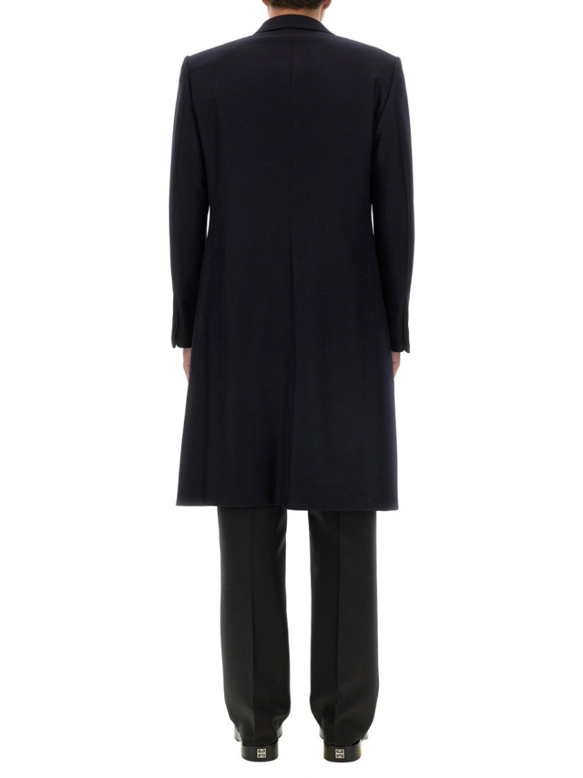 Tailored Long Coat With Sharp Lapels