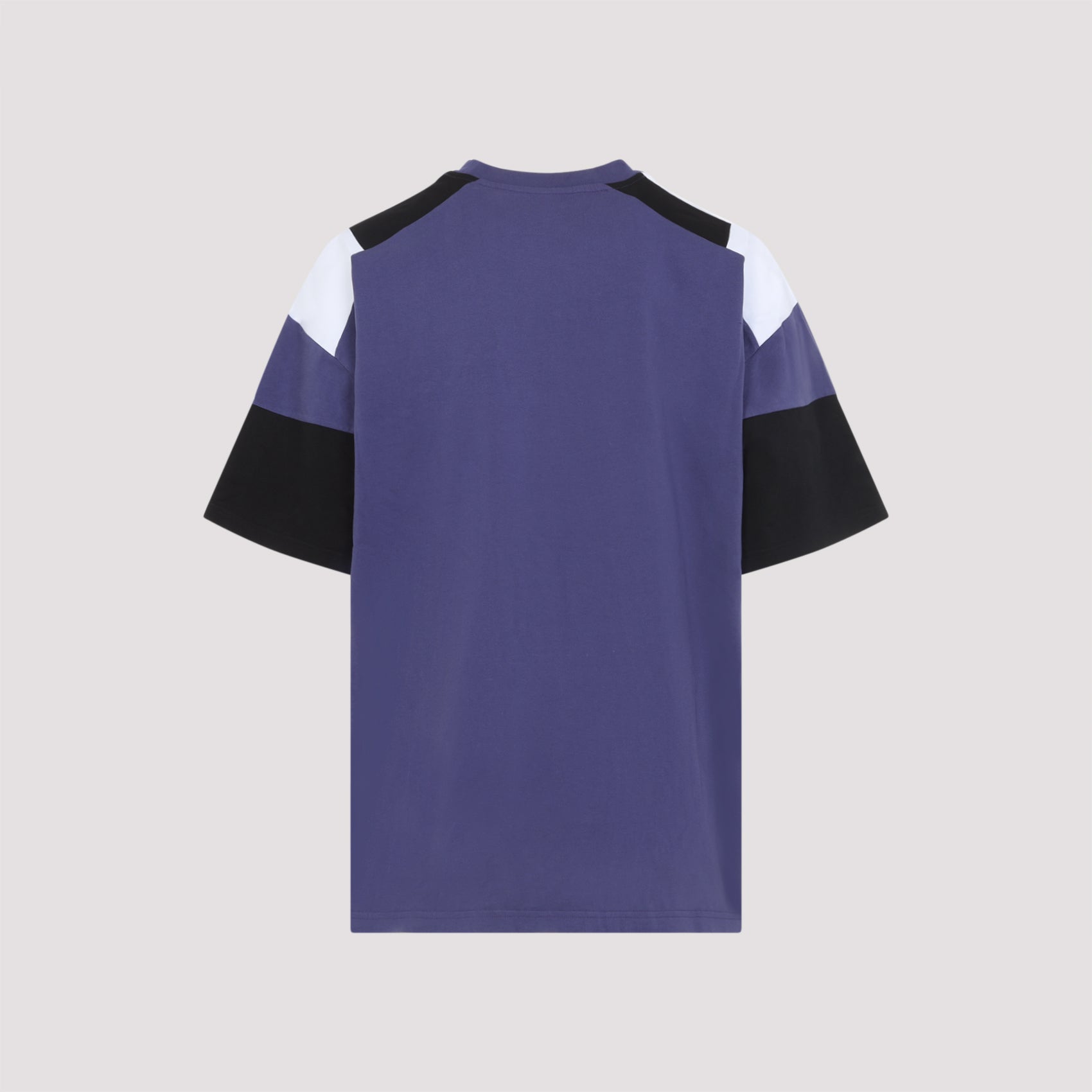 Color-Block T-Shirt with Bold Text Design