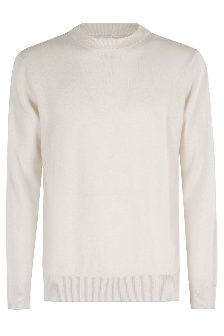 Regular Fit Beige Cashmere Crewneck Sweater