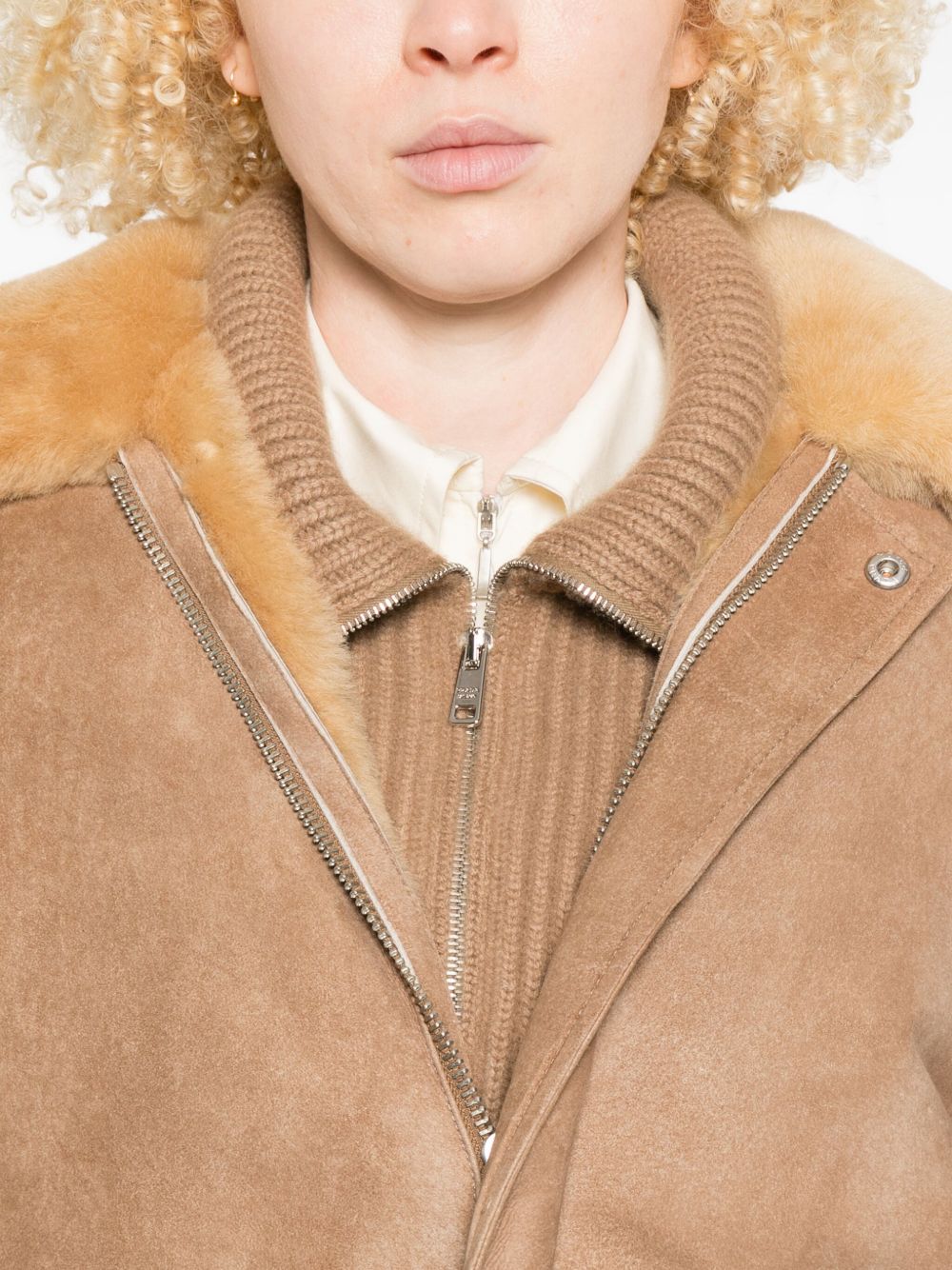 Boxy Brown Suede Jacket