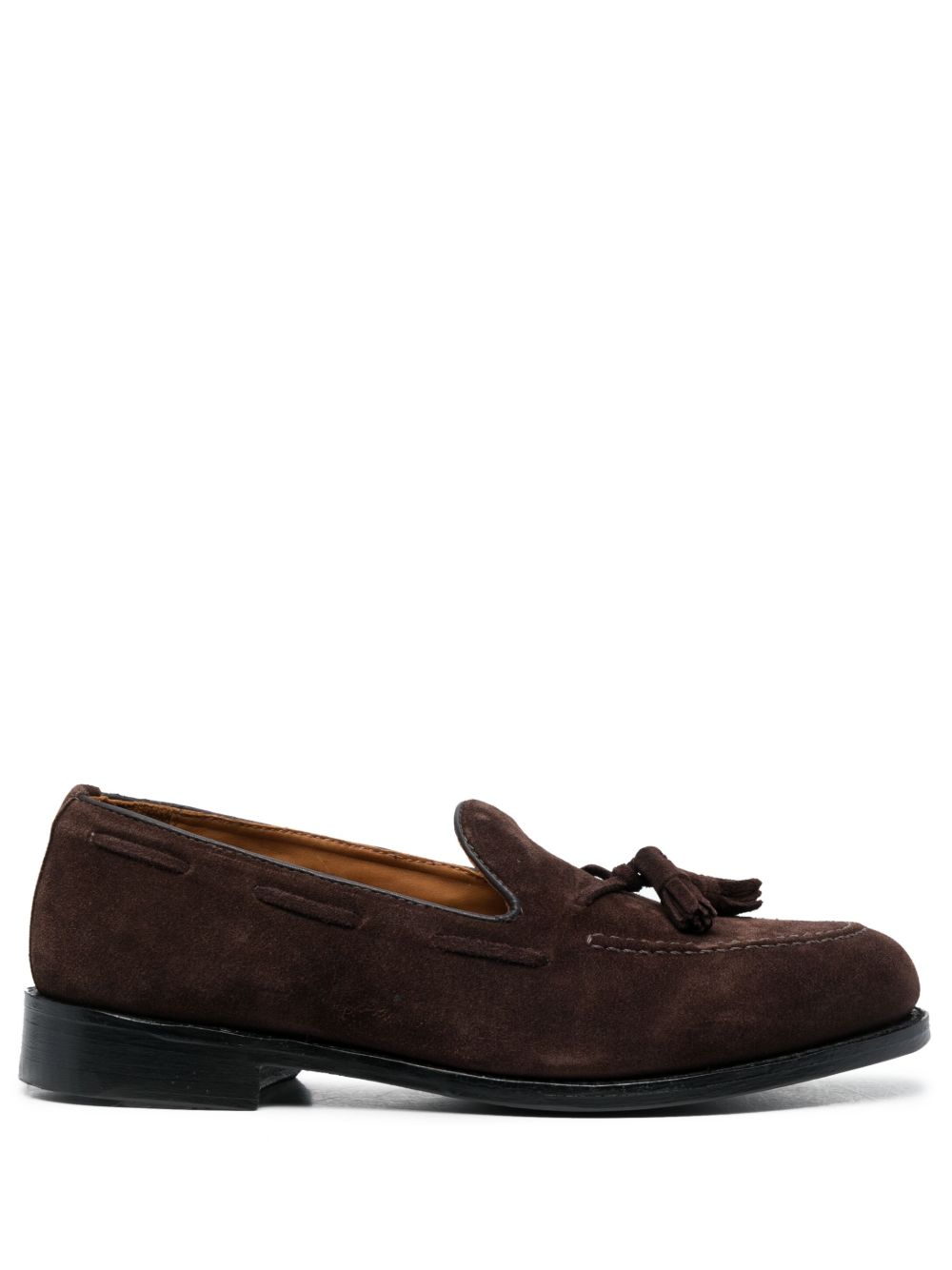 Classic Suede Loafers with Decorative Tassels