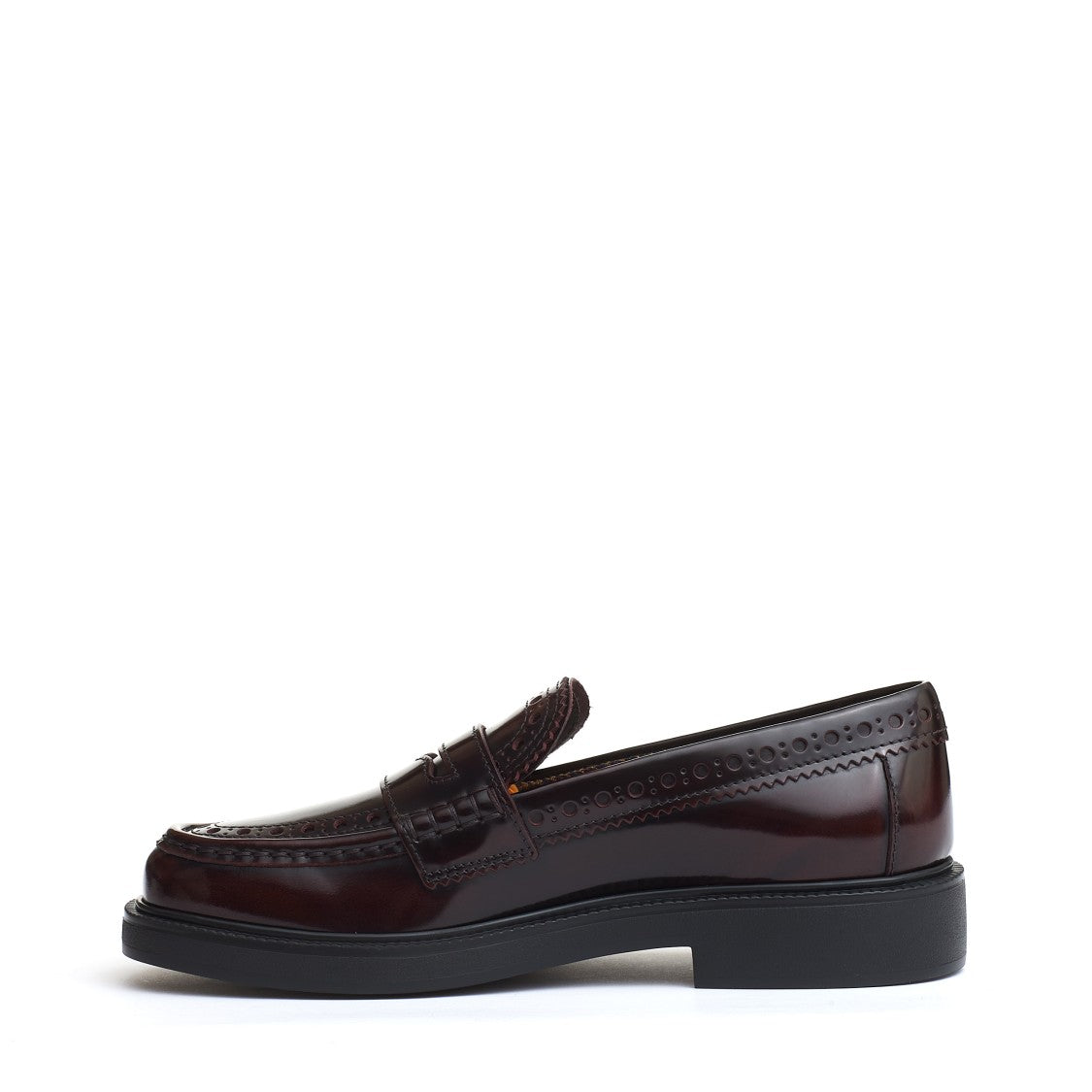 Burgundy Leather Moccasin