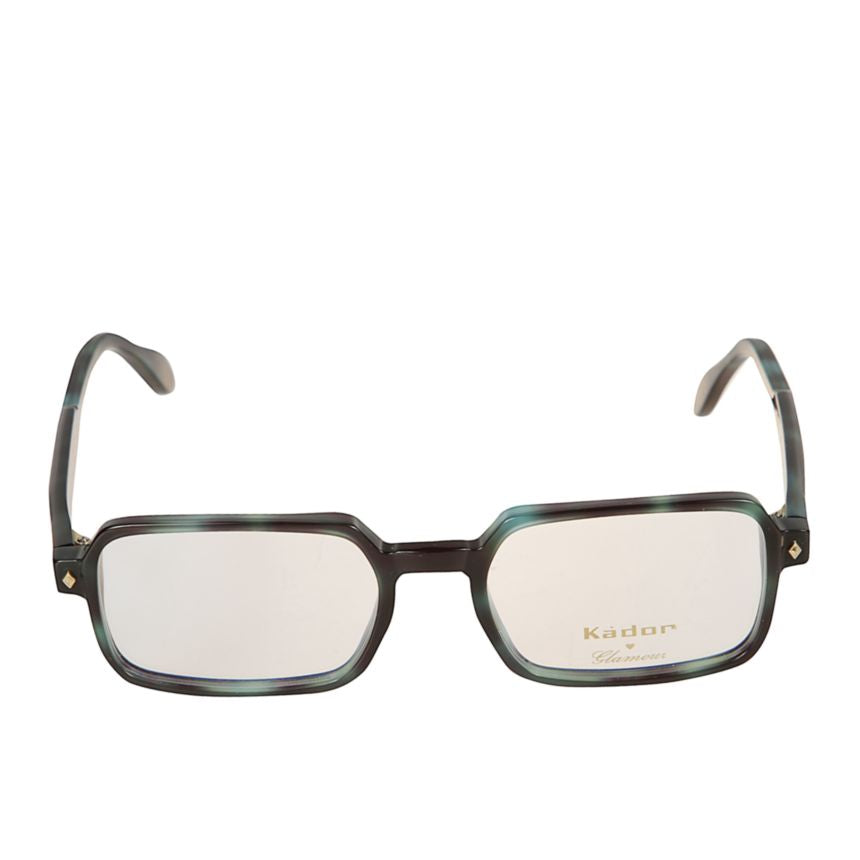 Kolette/N Rectangular Oversized Tortoiseshell Frame Eyeglasses with Gold Accents