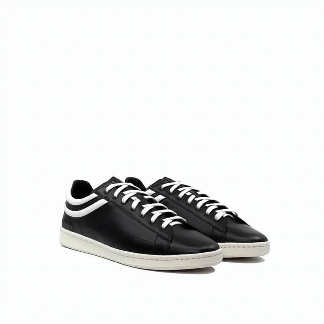 Calf Leather Low-Top Sneakers with Classic Sporty Accents