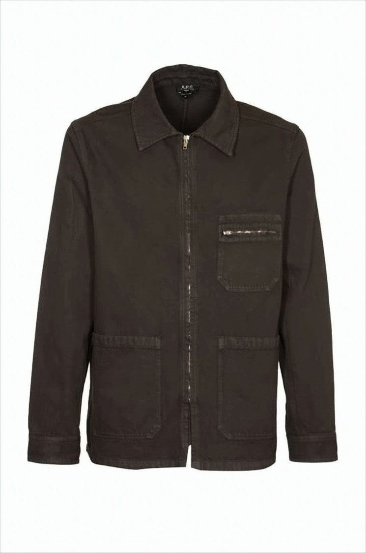 Boxy Brown Cotton Jacket