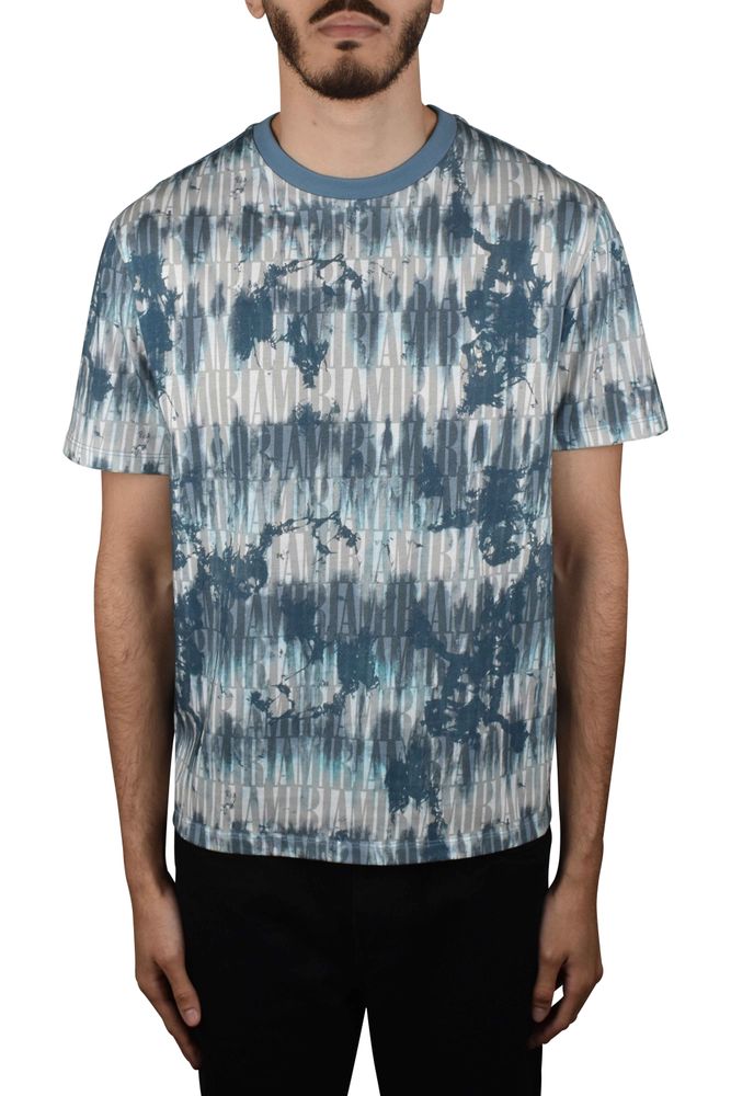 Cotton T-Shirt With Blue