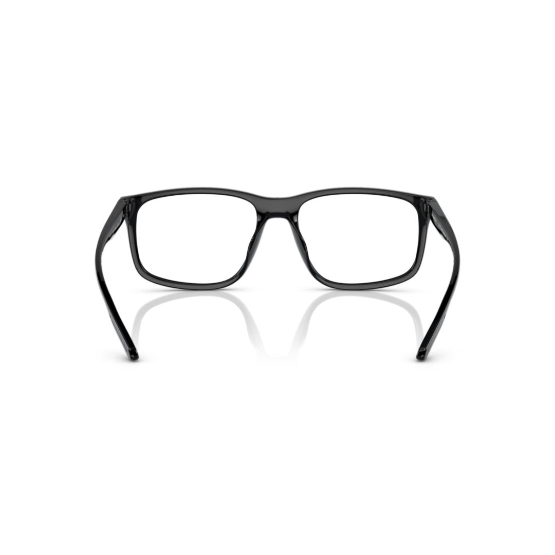 3209u Vista Rectangular Eyeglasses with Glossy Black Frame