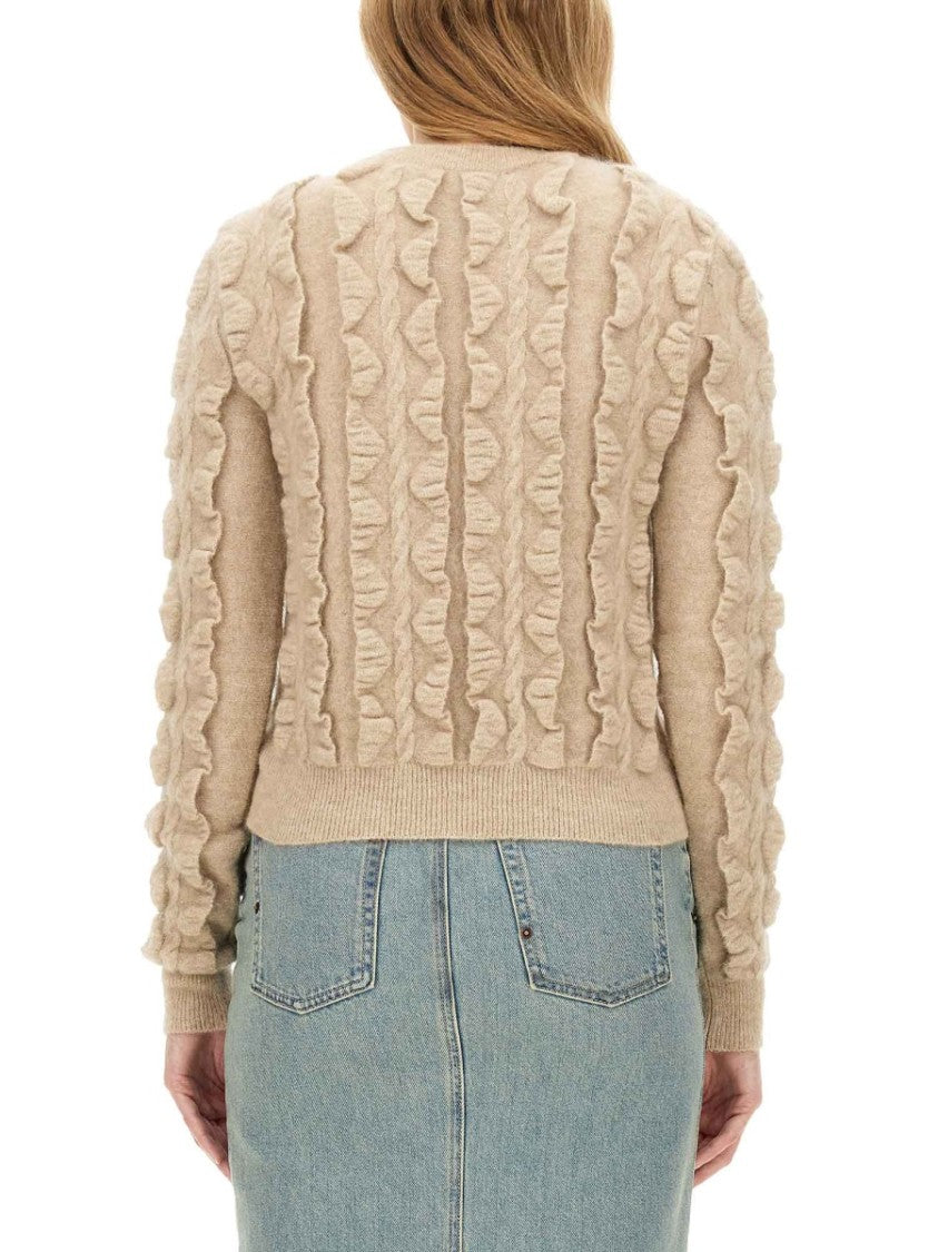 Textured Wool Blend Sweater