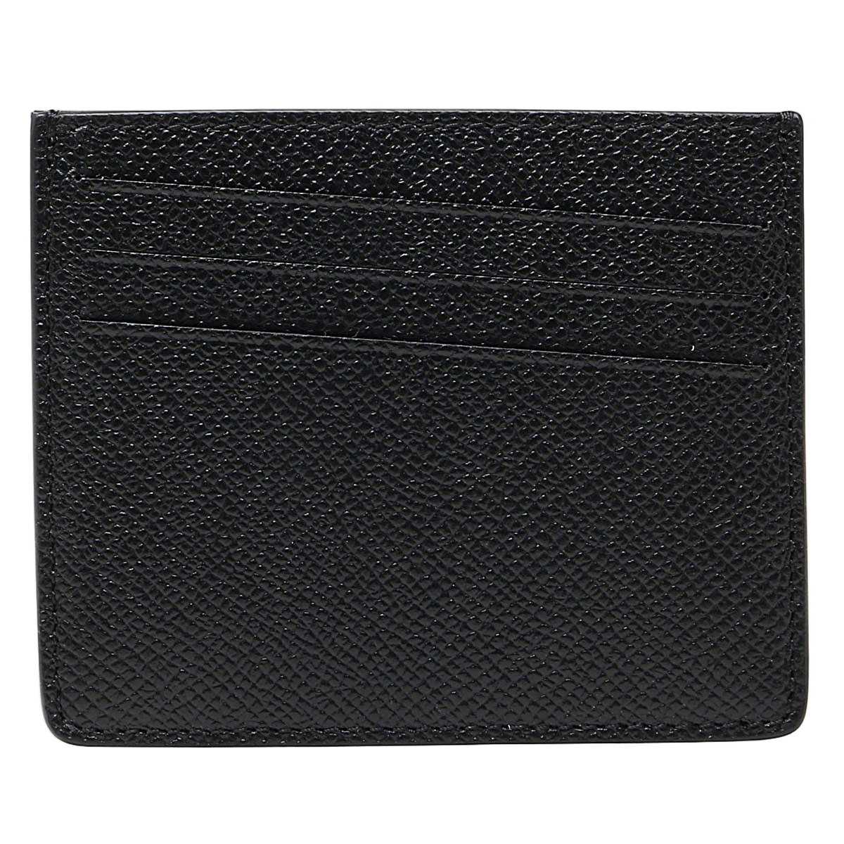 Textured Black Wallet with Distinctive White Stitches