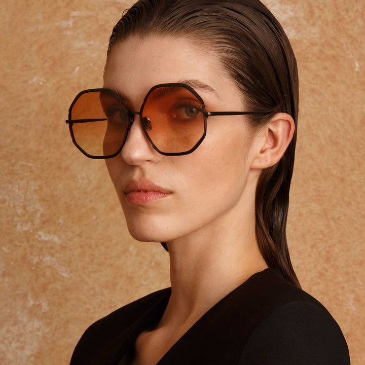 Camila Hexagon Sunglasses In N