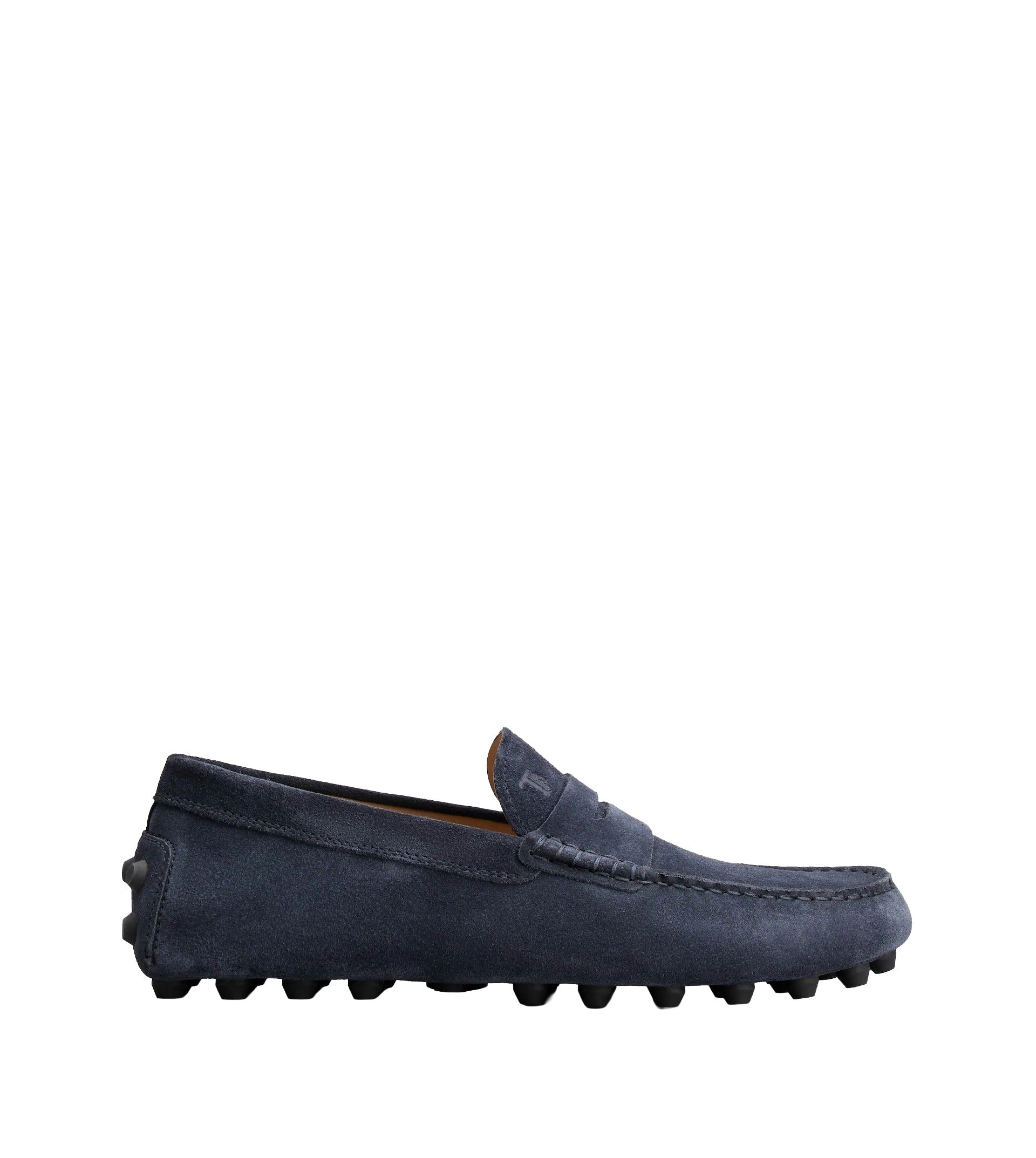 Black Mocassino Gommino Macro 52K Shoes