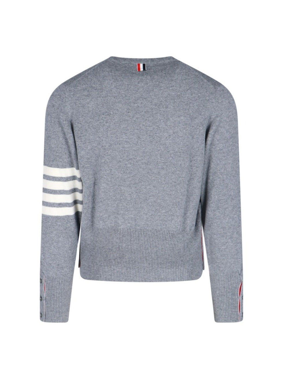 "Loopback 4-Bar" Sweater – Light Grey