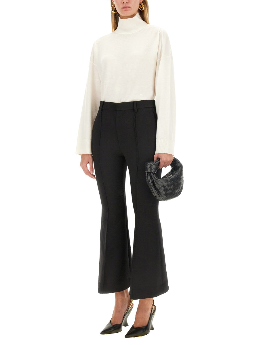 Regular Fit Wool Trousers with Tailored Silhouette