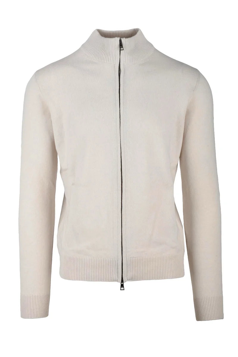 Zip Cardigan - White