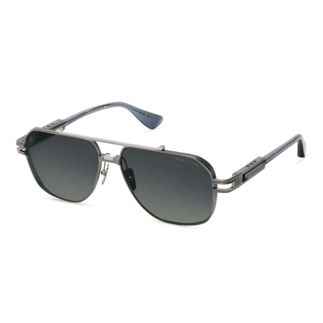 Kudru Geometric Frame Sunglasses with Gradient Tint