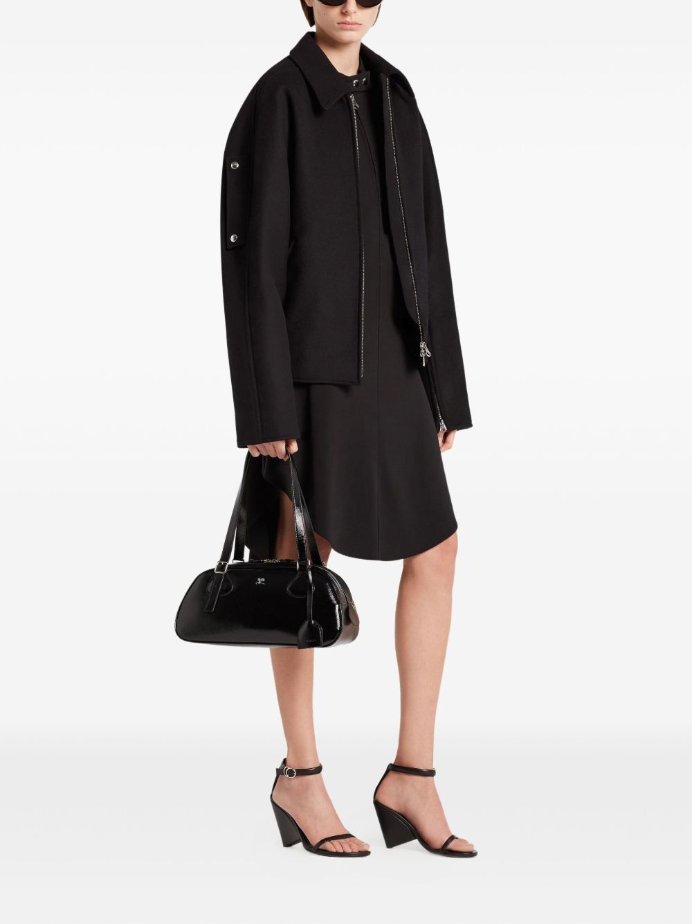 Structured Black Handbag