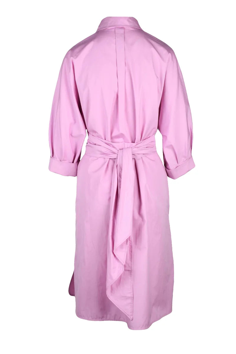 Puff Sleeve Midi Dress
