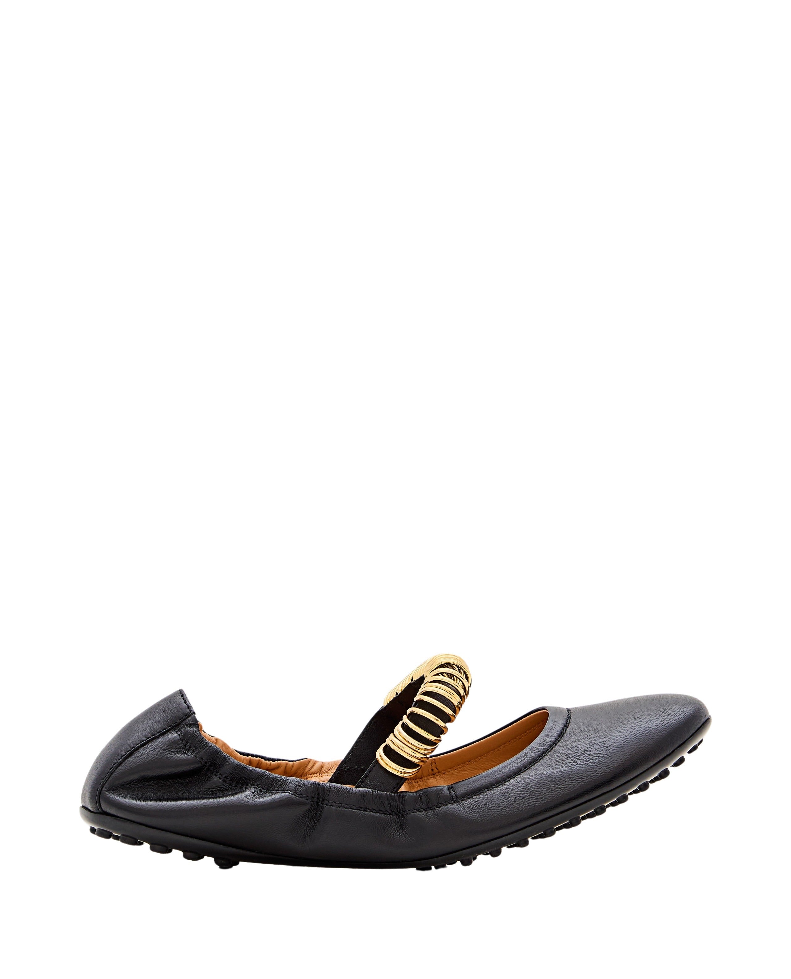 Ballerina Flat Shoes With Dee Band Rings