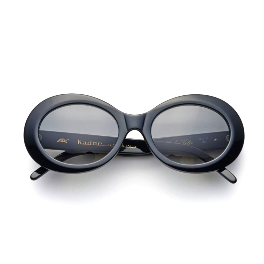 Dolce Vita Bold Oval-Frame Sunglasses with Gradient Lenses
