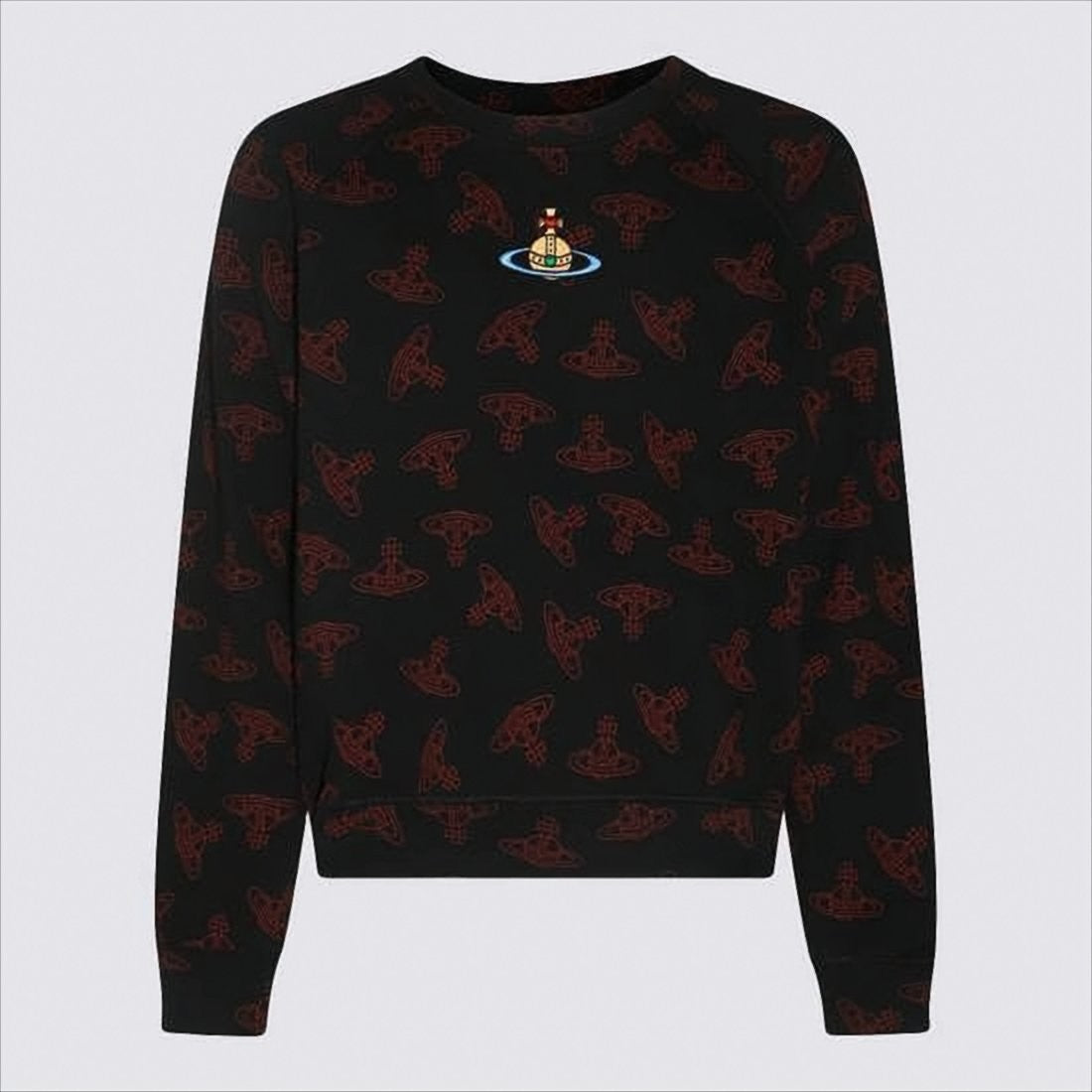 Long-Sleeve Cotton T-Shirt with Orb Motif