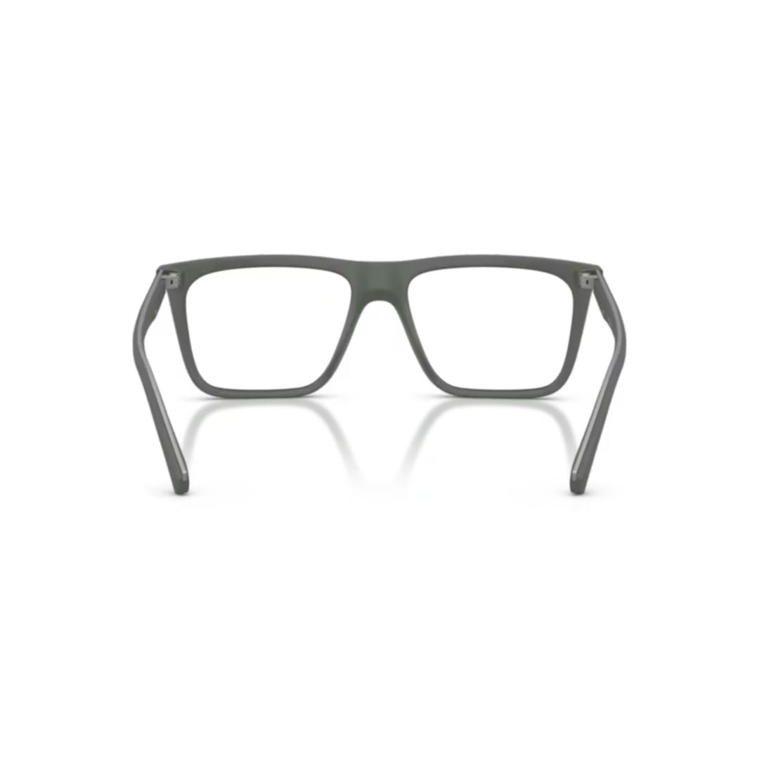 0ea4258 Rectangular Matte Green Eyeglasses with Subtle Logo Detail